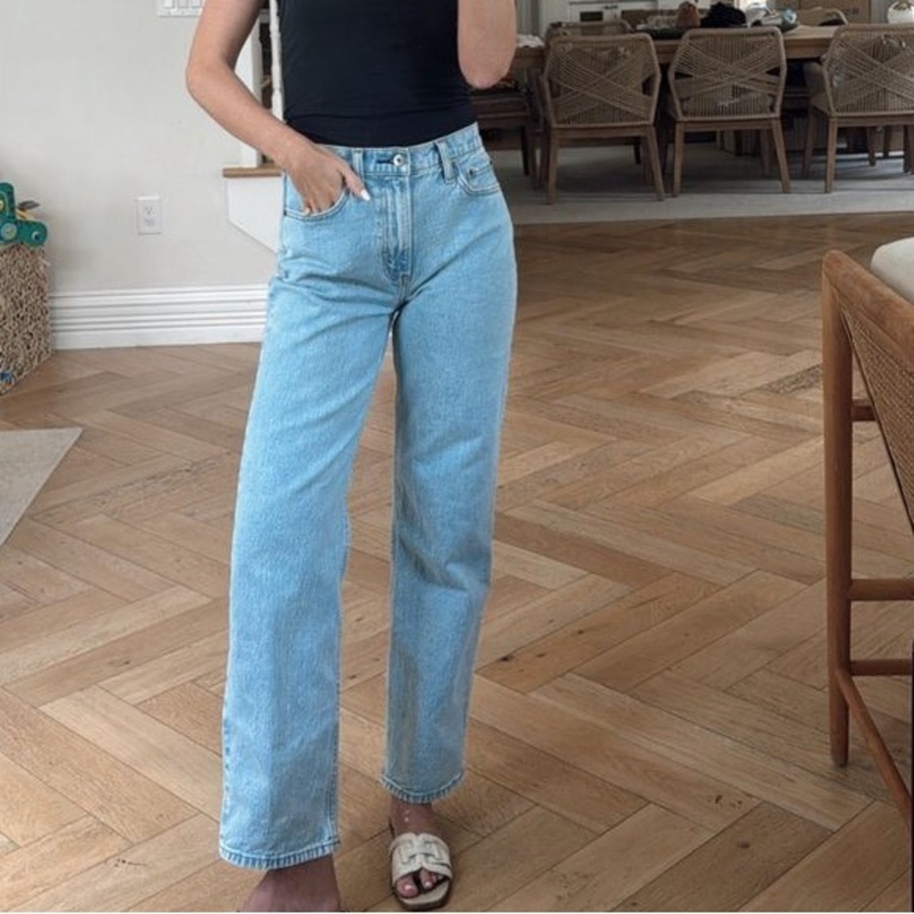 Levis Ribcage Straight Ankle Jeans, W24 L27, High Waisted